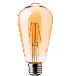 BOMBILLA LED E27 4W FILAMENTO AMBAR 2200K 0 Flicker