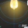 BOMBILLA LED E27 4W FILAMENTO AMBAR 2200K 0 Flicker - Imagen 2