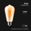 BOMBILLA LED E27 4W FILAMENTO AMBAR 2200K 0 Flicker - Imagen 3