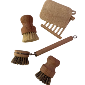 PACK CEPILLOS, LUFA Y JABONERA