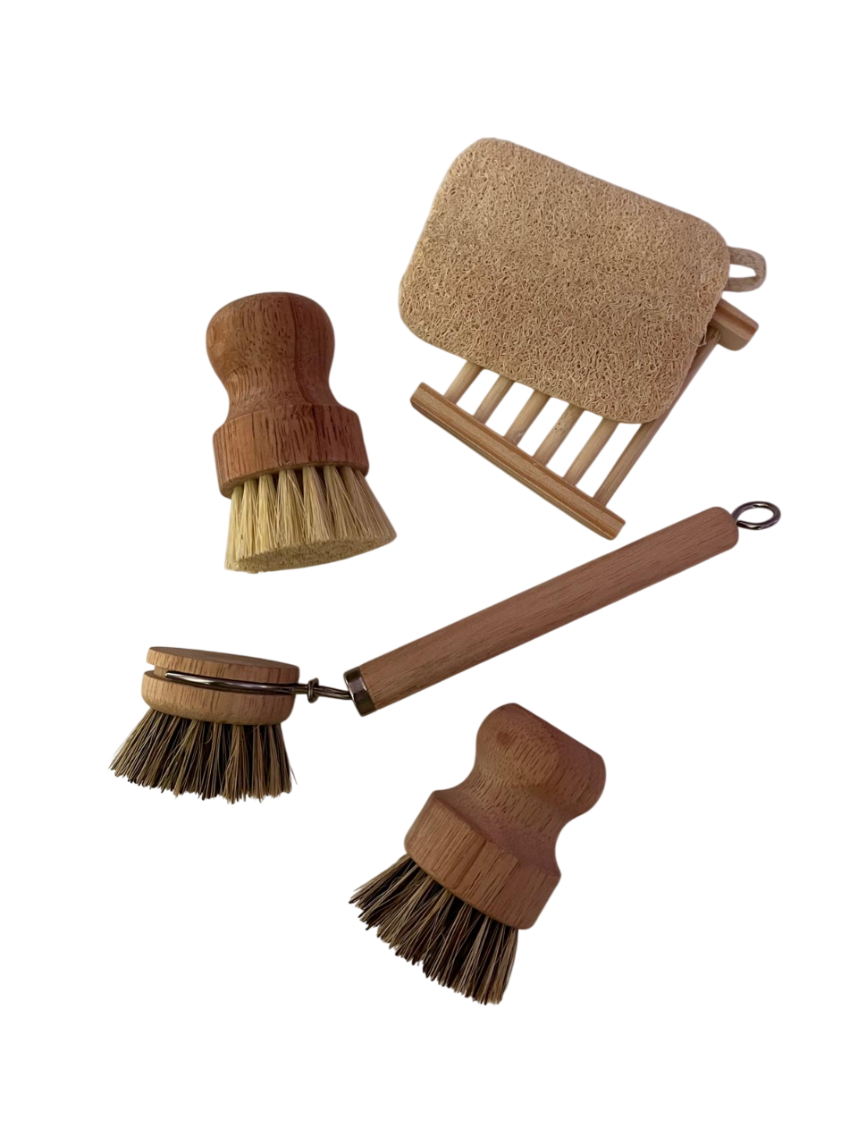 PACK CEPILLOS, LUFA Y JABONERA